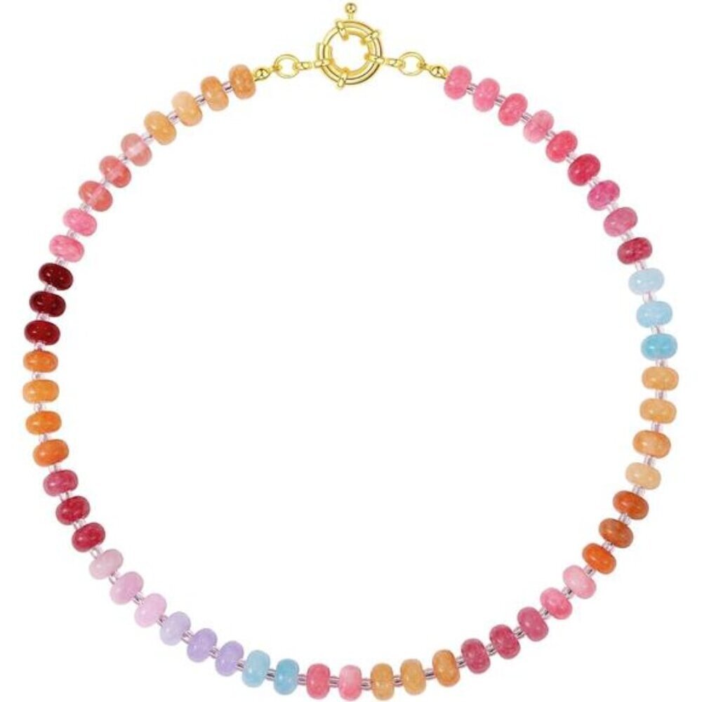 Colorful Beaded Choker Necklace For Women Boho